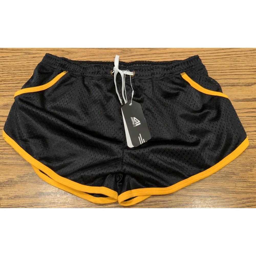 NEW AIMPACT Men's Bodybuilding‎ Shorts Retro Workout Running Gym Shorts M